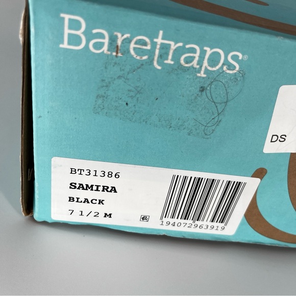 Baretraps Samira Sandals Black Perforated Comfort - Size 7.5 - Picture 12 of 12